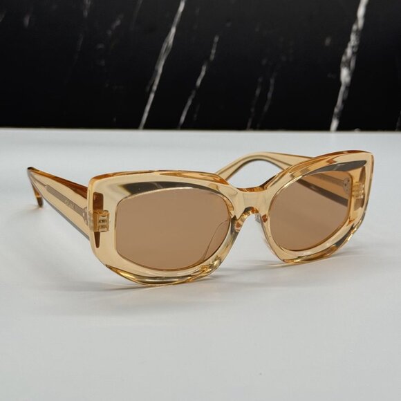 NEW CL40277F 42J CELINE SUNGLASSES ORANGE BROWN WOMEN EYEWEAR CELINE - Picture 5 of 13